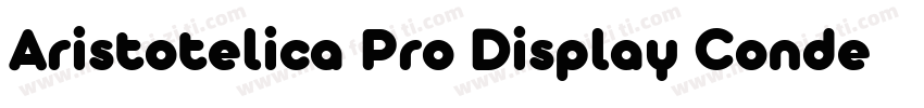Aristotelica Pro Display Condensed字体转换